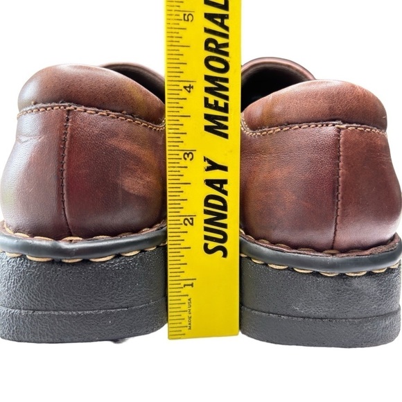 Eastland Newport Slip On Chunky Loafer #3180 Women Shoe SZ 10W Leather Brown Y2K - Picture 5 of 9